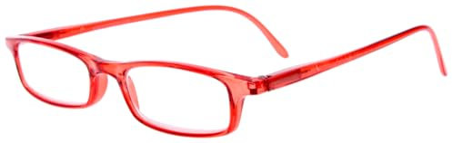 Klassische Lesebrille ADAM von I NEED YOU aus hochwertigem Kunststoff Rot + 2,75 dpt