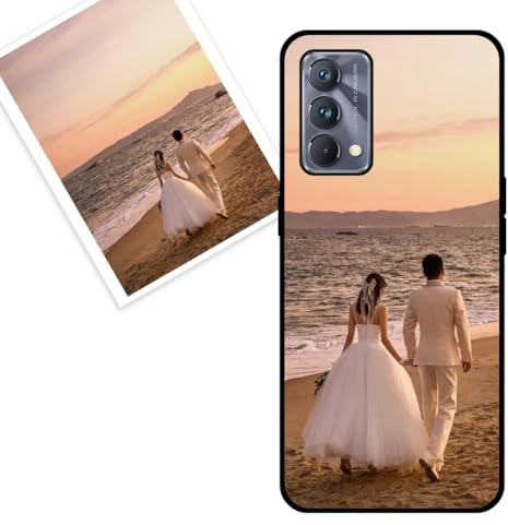 KARTXITAI personalisierte Handyhülle Kompatibel mit realme GT Master Edition,Stoßfeste Schutzhülle mit Weiche Bumper hülle selber gestalten-case personalisiert mit Foto,Bildern,oder Text -SCHWARZ
