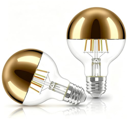 Vanpus LED Glühbirne E27 Dimmbar Vintage-Design, Warmweiß 2700K, 6W 2er-Set