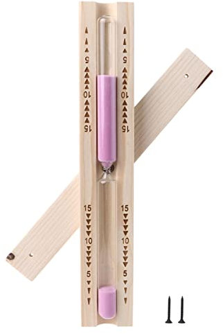 Sand Timer,Sandglass, Kinder Kinder Zähneputzen Timer 3 Minuten Lächelndes Gesicht Sanduhr Sanduhr Dusche Sanduhr Sand Timer Uhr Sanduhr(Pink)