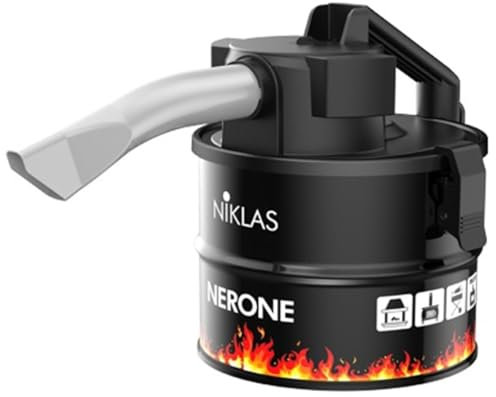 NIKLAS - Aspiratore di cenere e granuli 600W 4 litri Filtro HEPA Ceneri trucioli Pellets