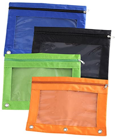 HOODANCOS 4stücke Binder Stoffbeutel Für Ordner Oxford Kunststoff Dokumenten-organizer Für Büro Schule Reisen Mit Reißverschluss
