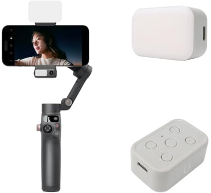 Luz de Relleno Magnética para dji OSMO Mobile 7/7P/6/5, Luz de Fotografía para Móviles Luz de Bolsillo Compatible con Osmo Gimbal Estabilizador Accesorios
