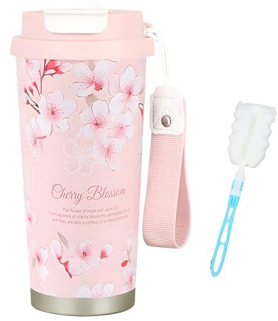 Coffee Cup Travel Mug, 500ML Insulated TravelMug - Double-Wall Stainless Steel Vacuum Insulated Cup, Leak-Proof & BPA Free, Portable Coffee Mugwith Hidden Straw - Perfect for Hot and Cold Drinks
