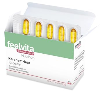 Genius Feelvita Nutrition Keranat Haar Kapseln 3-Monatsvorrat (90 Kapseln)