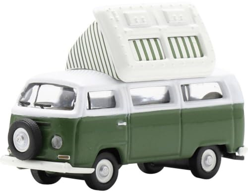 Schuco 1:87 VW T2 Campingbus - Hochwertiges Diecast Modellauto im Maßstab 1:87, Modellauto, 1:87, Auto, Sammlermodell, H0