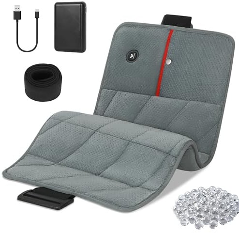 Heizdecke mit Akku Kabellos,10000mAh,Gewicht Heizkissen,Geschenk für Frauen | Wärmedecke mit 3 Heizstufen,Wärmekissen Elektrisch für Rücken,Schulter,Bauch,Nacken,Beine Knie,Upgrade Klettverschlussband