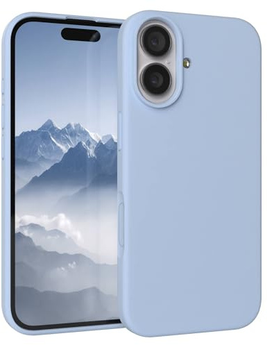 EAZY CASE Premium Silikon Hülle für iPhone 17 - Handyhülle, Stoßfest, Schutzhülle mit Kameraschutz, Kratzfester weicher Mikrofaser-Innenfutter, Slim Liquid Silikon Cover Case Bumper - Hellblau Blau