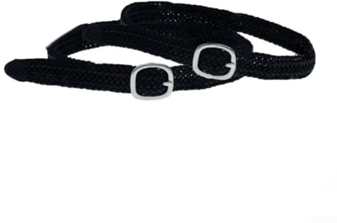 Valixirant Confezione da 2 cinghie per speroni in poliestere, 53,5 cm × 1,5 cm, fibbia in acciaio, leggere e resistenti all'usura, compatibili con speroni standard e stivali da equitazione per adulti