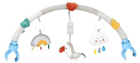 Mqiklt Hängendes Spielzeug mit Bogenrassel, Frühförderung, Zum Anclipsen, Tragbares Zubehör für Babybetten Und Wippen, Vogel