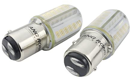ANG RONG 2X 567 PR21/5W BAW15d Red COB LED Bulbs Rear Tail Brake Stop Light Lamp 12V