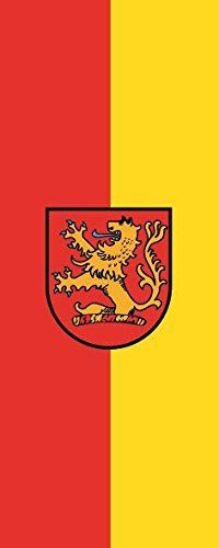 U24 Fahne Flagge Langenhagen im Hochformat Premiumqualität 80 x 200 cm