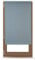 Relaxdays, grau Verdunkelungsrollo, Hitzeschutz, Thermo Rollo Klemmfix, blickdichtes Seitenzugrollo 60x165, Stoff 56 cm, Aluminiumrohr, 60x160cm