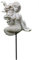 MUAMAX Miniatur Meerjungfrau Gartenstecker Feengarten Deko Figuren Zubehör Blumentopf Outdoor Hof Decor Mikro-Landschaft Ornamente Sukkulenten Dekorationen …