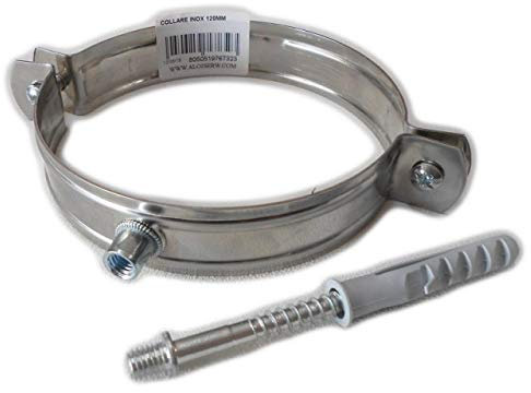 Collare di fissaggio inox per canna fumaria (130mm)