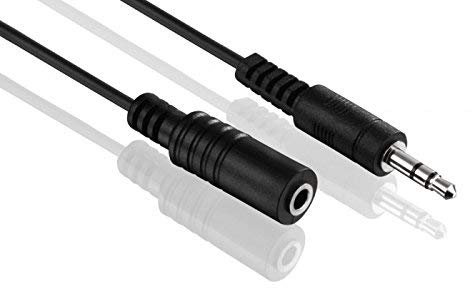 20m Klinkenkabel Verlängerung 3,5mm | AUX Kabel | Audio Stereo Klinkenkabel | 3,5mm Stecker auf 3,5mm Buchse | Verlängerungskabel für Kopfhörer Smartphones Tablet Handy PC KFZ HiFi | Schwarz
