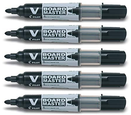 PILOT Tafelmarker V Boardmaster Begreen 5er Set schwarz