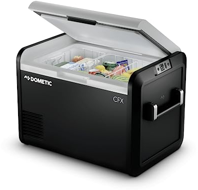 Dometic CFX3 55-Liter Portable Refrigerator and Freezer with ICE Maker, Powered by AC/DC or Solar