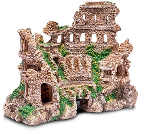 Aquatic Planet Roman Colosseum Pillars Gladiators Aquarium Ornament Fish Tank Decoration
