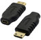 GINTOOYUN Adaptador micro HDMI hembra a mini HDMI macho, convertidor micro HDMI tipo D a mini HDMI tipo C para cámara, tarjeta gráfica de computadora, tablet, etc. 2 unidades