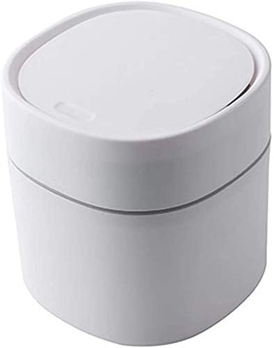 Mini cestino di plastica creativo da tavolo con coperchio piccolo ufficio domestico pulizia pulsante cestino di archiviazione desktop