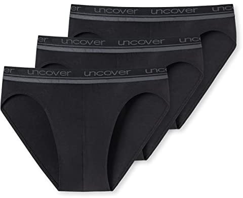 Uncover by Schiesser - Rio Slip/Unterhose - 3er Pack (S Schwarz)
