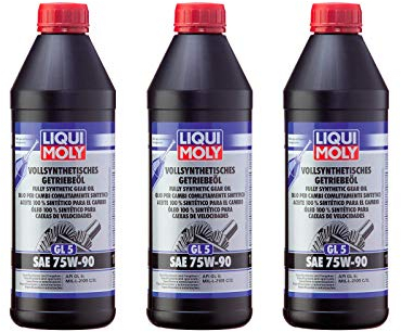 ILODA 3X Original Liqui Moly 1L Vollsynthetisches Getriebeöl (GL5) SAE 75W-90 Gear Oil
