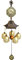 RAILONCH Metall-Windspiel, Feng Shui Glocke, Chinesisches traditionelles Windspiel Hausgarten hängendes Ornament,Wind Chimes Deko für Balkon Garten
