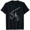 Querflöte Flöte Flötenspieler Musiker mit Noten T-Shirt