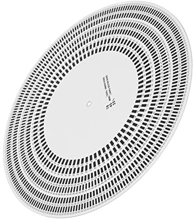 Dpofirs Tapis de Stroboscope à Disque Stroboscopique pour Platine Vinyle 33/45/78 TR/Min, 50/60 Hz, LP Disque Vinyle pour Platine Vinyle Tachymètre D'étalonnage Tapis de Stroboscope