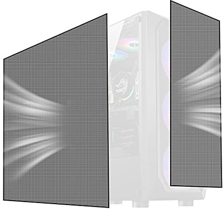 Paquete de 2 Cajas de PC y Ventiladores de PVC a Prueba de Polvo con Tira magnética para Altavoces de chasis de computadora y más de 500 x 500 mm