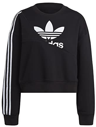 adidas Damen Sweatshirt, Schwarz, 40 EU