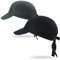 Arcweg Bandana Cap Kopftuch Mit Schirm Atmungsaktiv Pirat Kappe UV Schutz Verstellbar Bikertuch Radsport Mützen Schnelltrockned Schwarz+Dunkelgrau