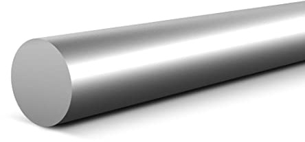 Barre ronde étirée à froid, résistante aux acides Ø 10 mm en acier inoxydable 1.4404 110 cm