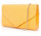 Pochette gialla glitter da donna elegante cerimonia sera matrimonio party signora borsa a mano piccola ragazza clutch bag brillantini borsetta a busta brillantinata Tessuto glitterato Giallo indiano