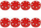 CLISPEED 8 STK Tintenroller Hockey-Pucks Aus Kunststoff Offizieller Spielpuck Hockey-trainingszubehör Rollpuck Spiel-Hockey-Pucks Sport Rollhockey Combo-Platte Haupt Männer Und Frauen Pp