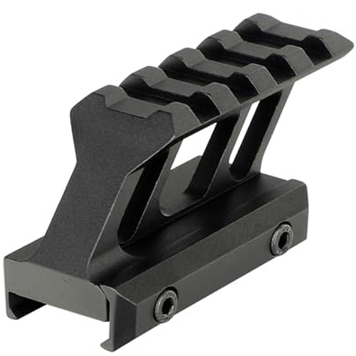 WINFREE Rotpunkt Visier Erhöhung 1 Zoll Schienen Adapter Cantilever Design Schwarz