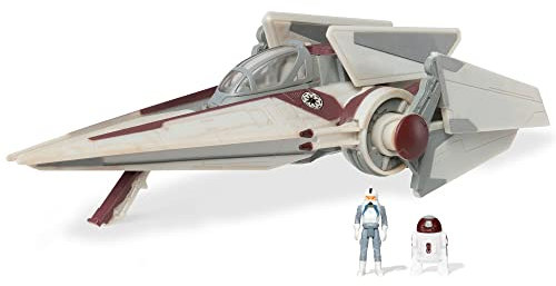 Star Wars Micro Galaxy Squadron V-Wing Starfighter – Véhicule de classe armure légère de 7,6 cm avec deux accessoires de micro figurines de 2,5 cm