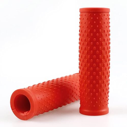 Fututech - 1 par de mango de manillar para Xiaomi M365 1S Pro Pro2 funda de manillar para Mi 3 antideslizante, antivibración, accesorio de patinetes eléctricos (rojo)