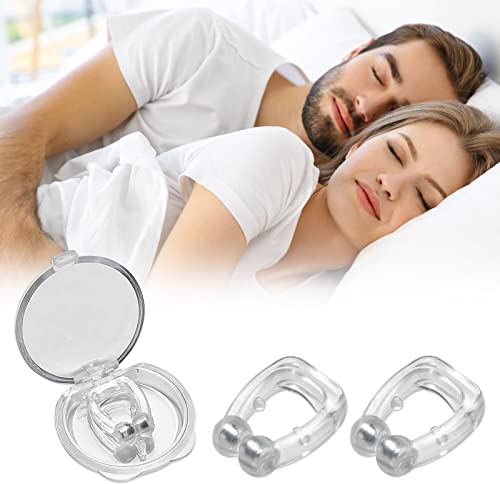 Anti Schnarch Nasenclip,2pcs Schnarchstopper Anti Schnarch,Schnarch Stopper,Wiederverwendbares Schnarchen Stopper Nasenklammer,Anti-Schnarch-Geräte gegen Schnarchen,für komfortablen Schlaf