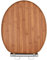 AQUALONA® Luxury Soft Close Toilet Seat - Moulded Wood - Stainless Steel Slow Close Hinges - Click, Lift & Clean Technology (Bamboo Toilet Seat)