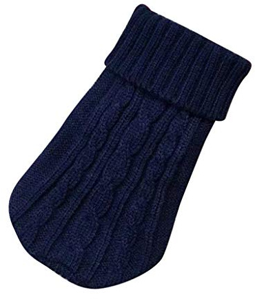 NCQiFei Katzenpullover, Katzenpulli für Katzen Warm, Strickpullover Katzen Klamotten, Katzen Pullover, Katzen Kleidung Winter, Haustier Pullover Katze, Katzen Kleidung süß, Liebe (Marine, S)