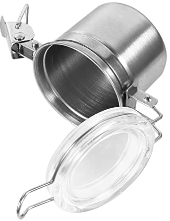 Zerodeko 2 Pcs Tea Tea Jar Food Containers Sugar Container Tea Containers Vacuum Seal Jars Sugar Jar Vacuum Sealer Containers Sealed Jar Tea Canister Coffee Beans Stainless Steel Vent
