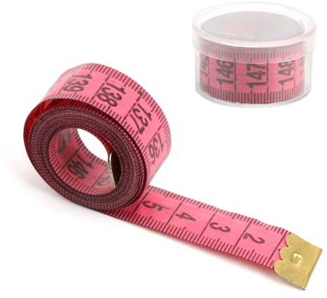 Metre Ruban Couture,Mètre Ruban Double Face pour Mesures Corporelles,Mesure Couturière Tissu Règle Ruban Pour Tissu Mesure Corps, le Tour de Poitrine, Tour de Taille(150cm*2.0cm,Couleurs Aléatoires）