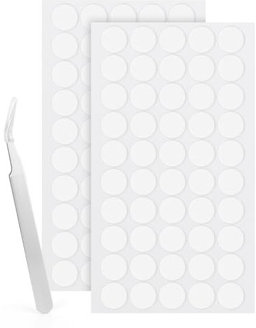 LLPT Doppelseitige Klebepunkte Transparente Runde | 100 Stück | 20MM | Entfernbare Nano-Aufkleber | Super Sticky Wasserfeste Keine Spuren | für DIY-Heimdekoration (ND20100)