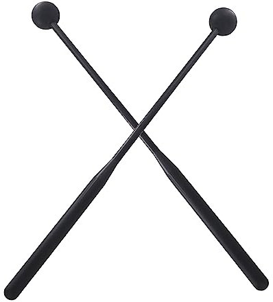 1 Paar Marimba-Schlägel-Set mit Griff, Gummiball, Drumstick, Percussion-Instrument, Zubehör für Anfänger, Training, Musiker-Werkzeuge