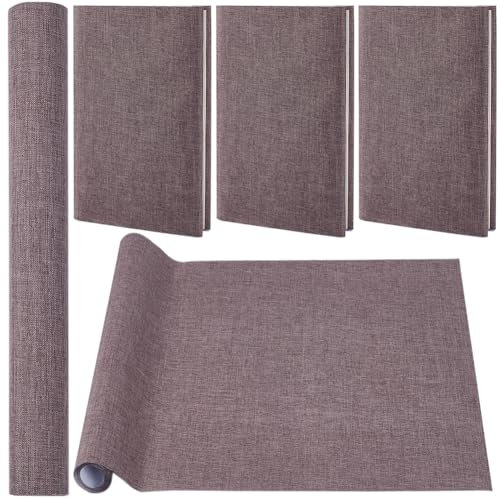 craspire 130 x 30 cm Leinen-Buchtuch, Kaffeefarben, Bücher, Bindestoff, Oberfläche Mit Papierrücken, Dicht Gewebtes Tuch, Bücher, Alben, Scrapbooking, Archiv-Einband, Schutz, Buchbinderbedarf