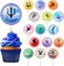 48pcs Greek Mythology Cupcake Toppers, Greek Gods Cupcake Toppers, Htabiol Greek Mythology Cake Toppers, Greek Mythology Cake Decorations, Fit for Greek Gods Themed Party, Percy Jackson Party