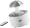 perfk Rotierender Regenschirm-Tropfen-Luftbefeuchter, Aroma-Luftbefeuchter, Hochleistungs-Luftbefeuchter mit bunten Lichtern, Luftbefeuchter mit ätherischen, Weiß