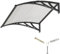 Pensilina Tettoia per Porta Balcone Esterno 120x80 cm in Policarbonato,Baldacchino Tetto per Finestra e Veranda, con Protezione UV, Antipioggia e Antineve